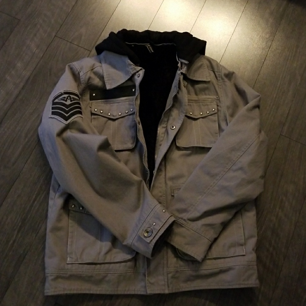 Affliction Hooded Jacket with back patch